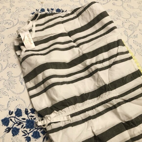 Cat & Jack Size L 10/12 Cotton Swimsuit Coverup Striped Fringe Pullover - Picture 13 of 14